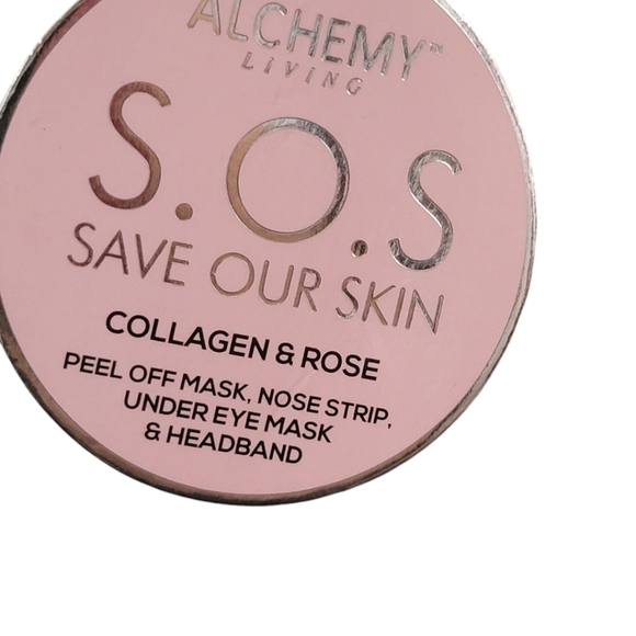 Alchemy Living S.O.S. Collegen & Rose Peel-Off Mask, Nose Strip, Under Eye Mask - Picture 9 of 10